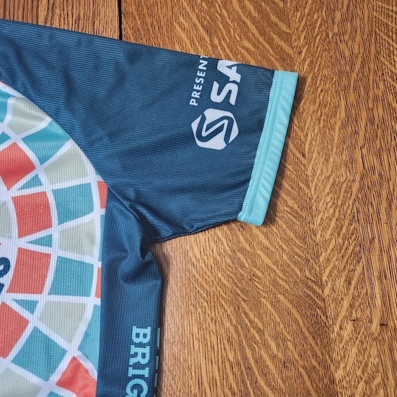 Primal Biking for Bright Futures Cycling Jersey Boys & Girls Club Large Teal G30 - Picture 2 of 6